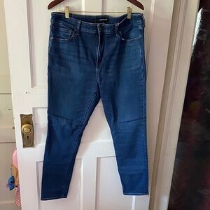 Express Men's Skinny Jeans - Dark Blue